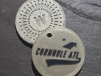 CornholeATL Woodstock coin/keychain