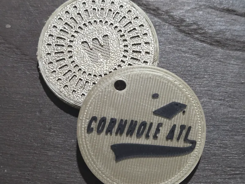 CornholeATL Woodstock coin/keychain