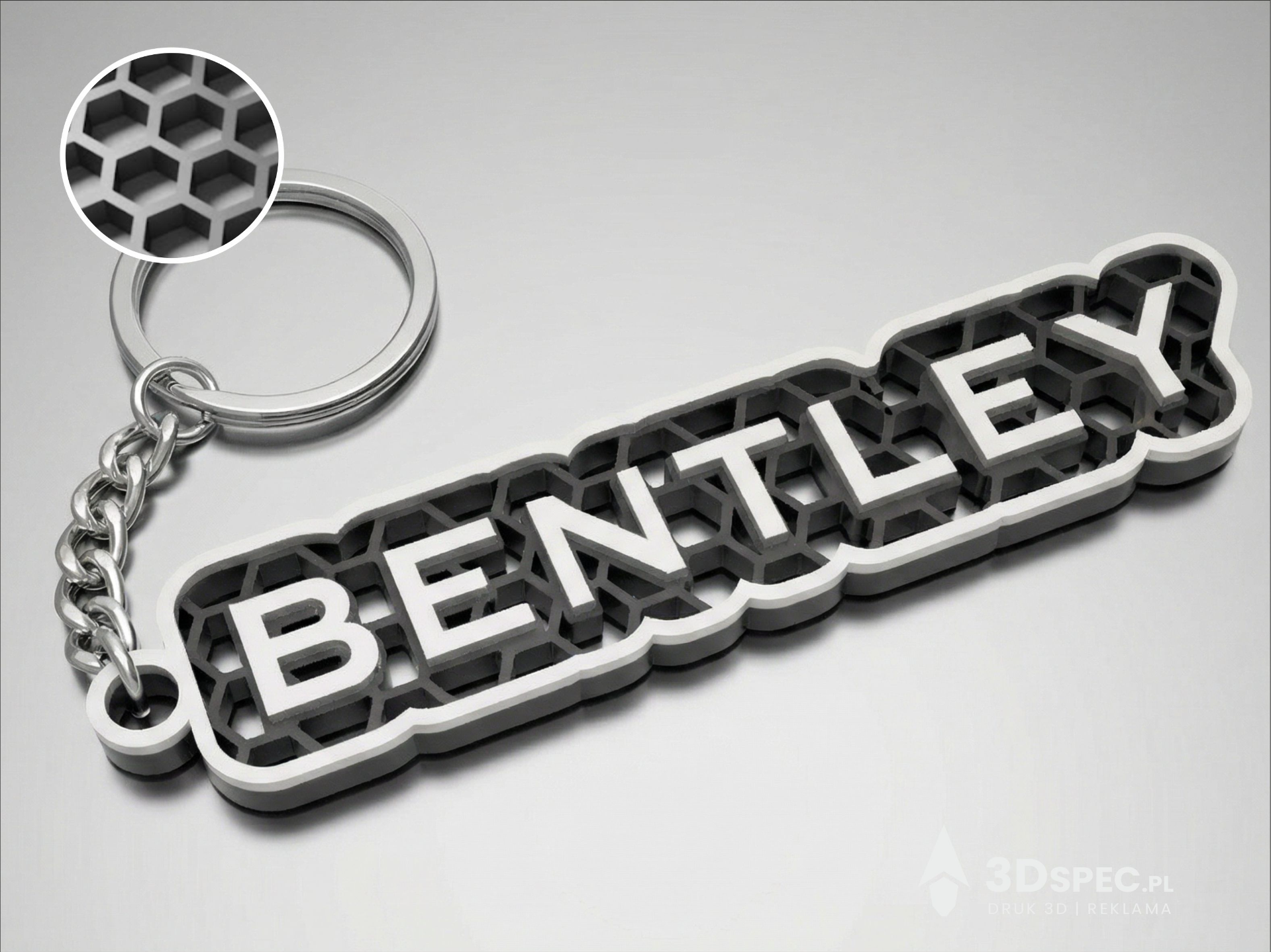 Bentley honeycomb keychain
