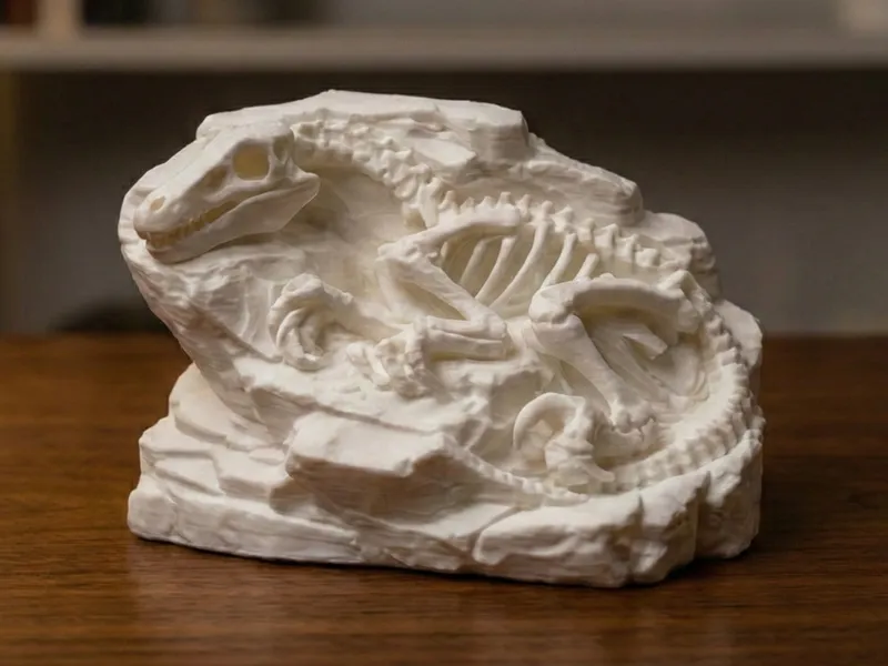 The Excavated Hunter: Velociraptor Fossil Block