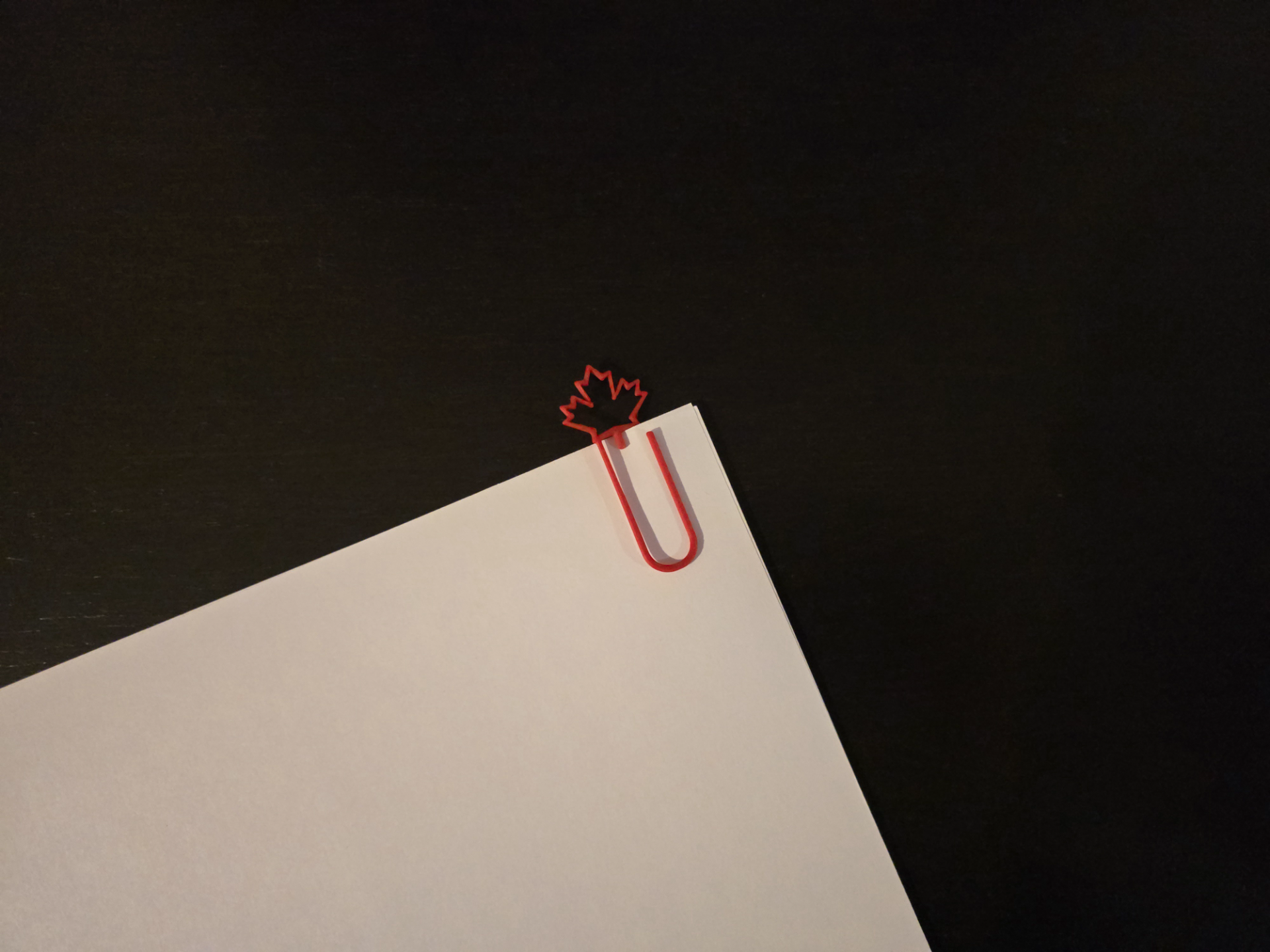 Canadian Maple Leaf Paperclip