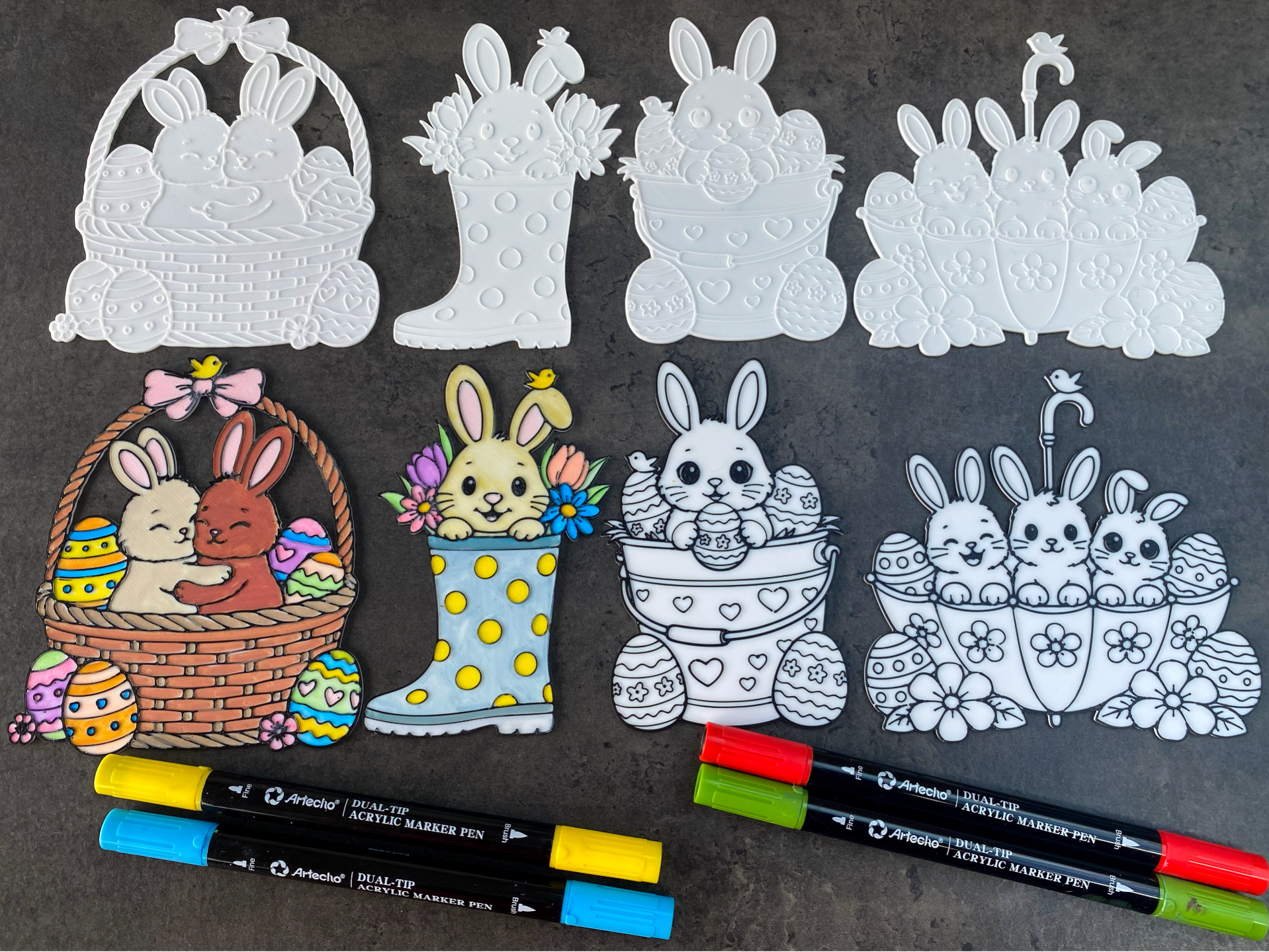 Paintable Easter Bunny – Kids Colouring Activity