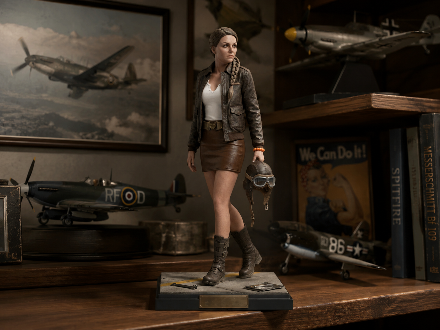 Miniatura 2 do modelo 3D Female Pilot Figure