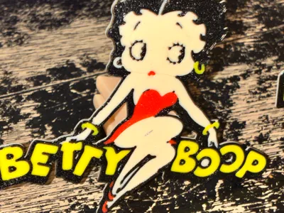 betty boop decretive car vent clip