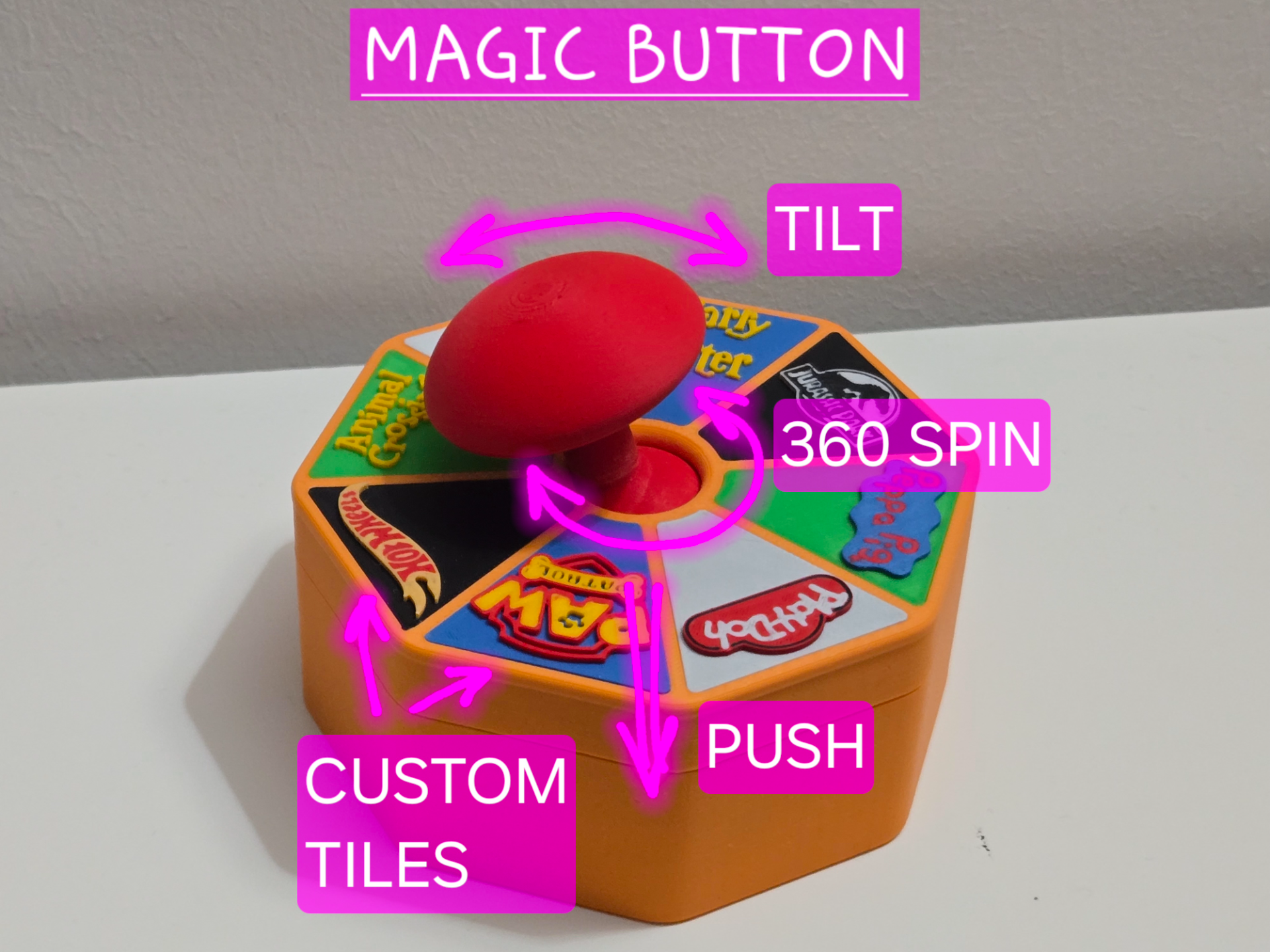 Magic Button with customisable tiles