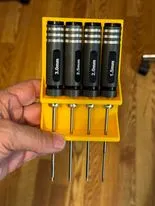 Hex driver tool rack
