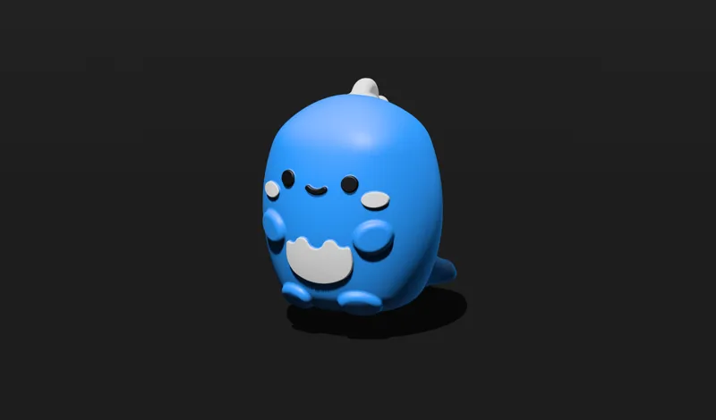 Cute Dinosaur 3D Model Multi Color