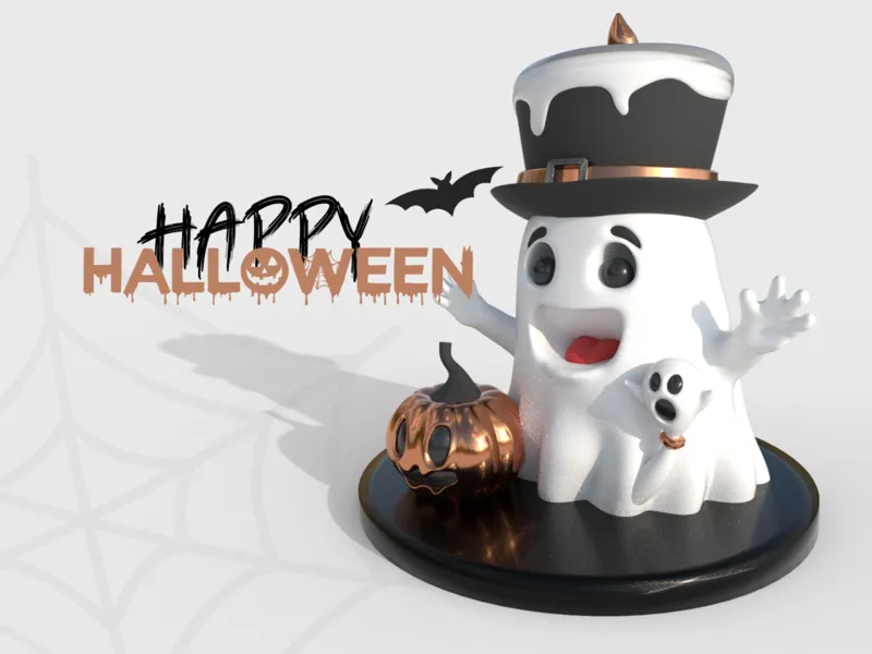 Halloween Ghost and Friends
