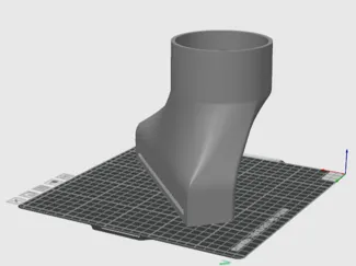 4in Fiber Laser Exhaust Duct
