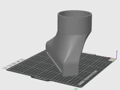 4in Fiber Laser Exhaust Duct