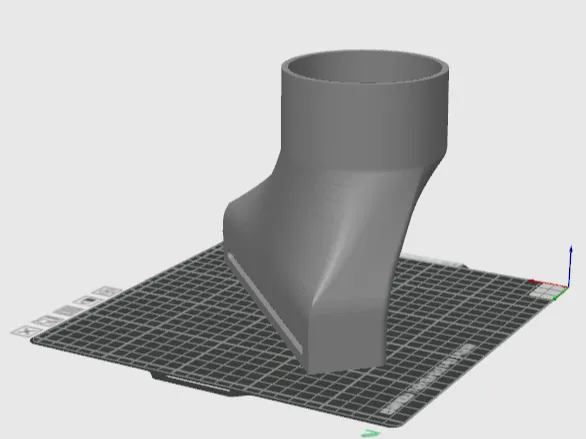 4in Fiber Laser Exhaust Duct
