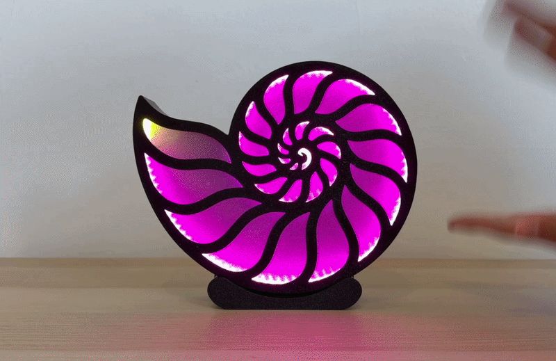 Sound-Reactive Nautilus Lamp (Arduino Project)