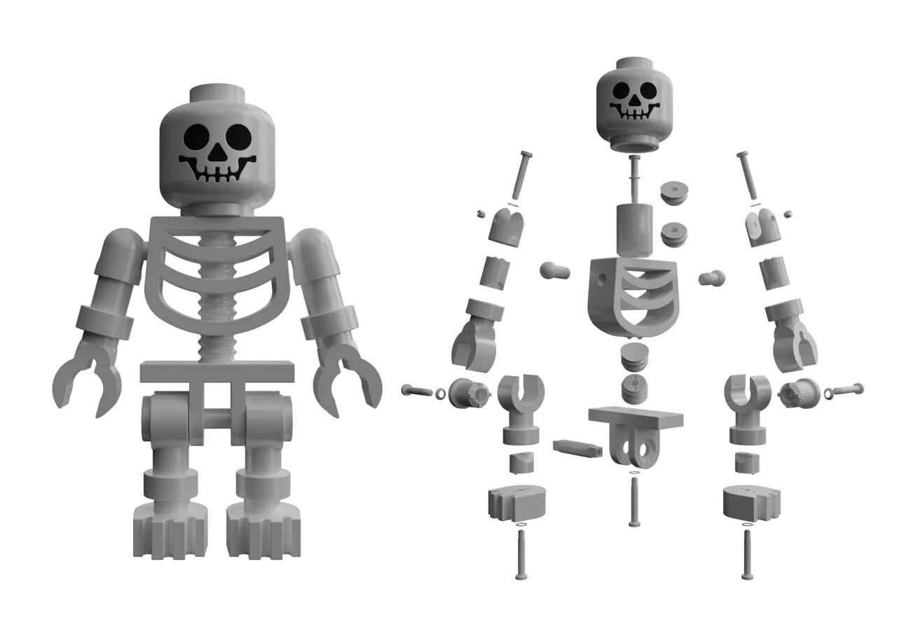 Brick Giant Skeleton view 2