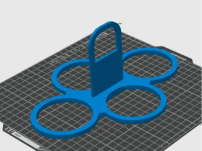 Compact cup tray - 2 parts