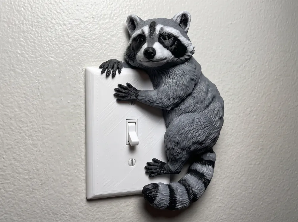 Realistic Raccoon Any/Switch Corner Figurine - Free 3D Print Model ...