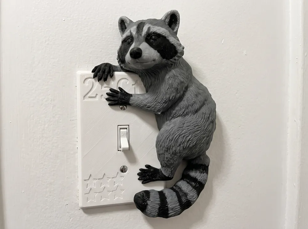 Realistic Raccoon Any/Switch Corner Figurine - Free 3D Print Model ...