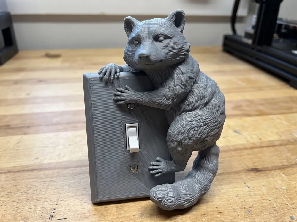 Realistic Raccoon Any/Switch Corner Figurine - Free 3D Print Model ...