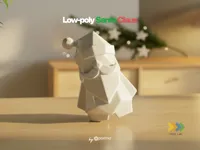 Low-poly Santa Claus