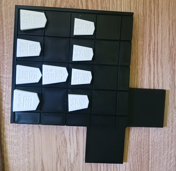 Plateau de shogi modulaire en quatre parties