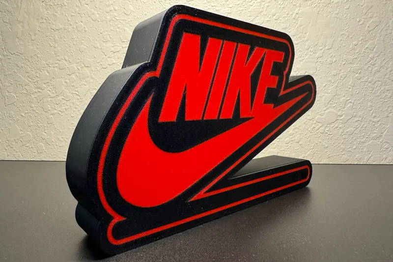 NIKE Swoosh BRED Logo Light Box