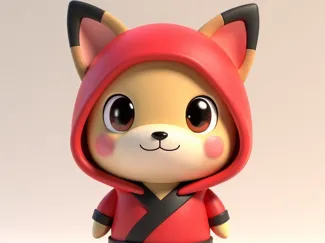 Ninja Kawaii dog