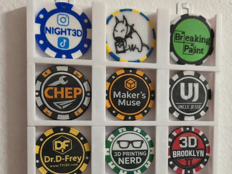 Expositor de Maker Chips de pared, ampliable