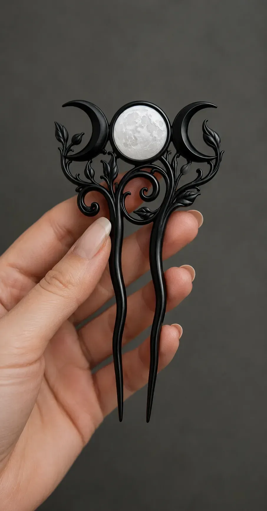 Hair Clip - Moon - Free 3D Print Model - MakerWorld