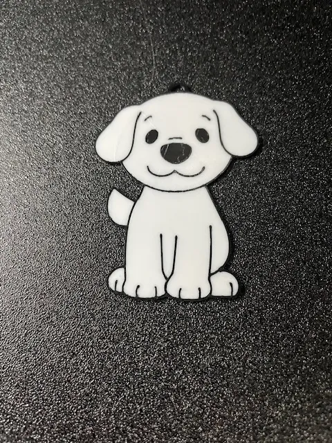 Dog keychain
