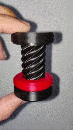 Impossible screw/nut fidget