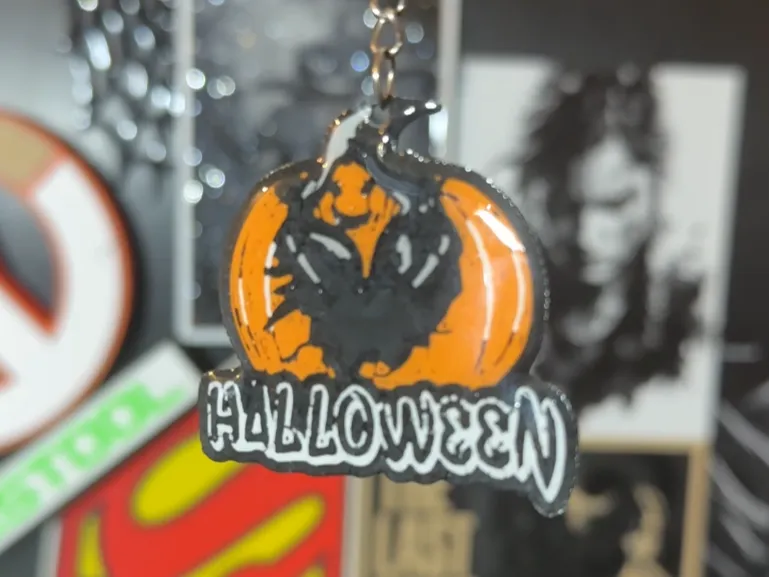 Halloween Pumpkin Keychain
