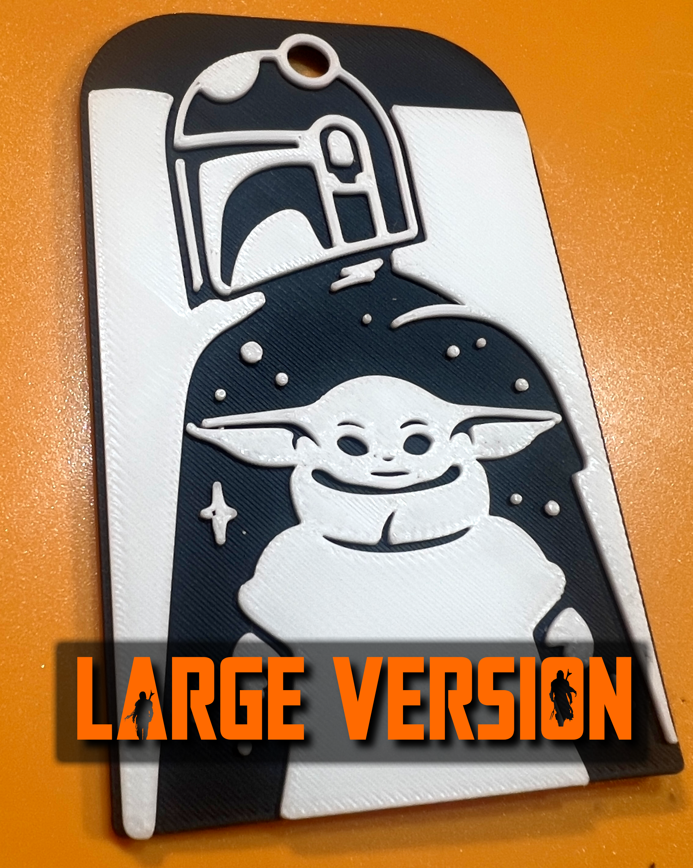 Miniatura 2 do modelo 3D Mando & Grogu Keychain