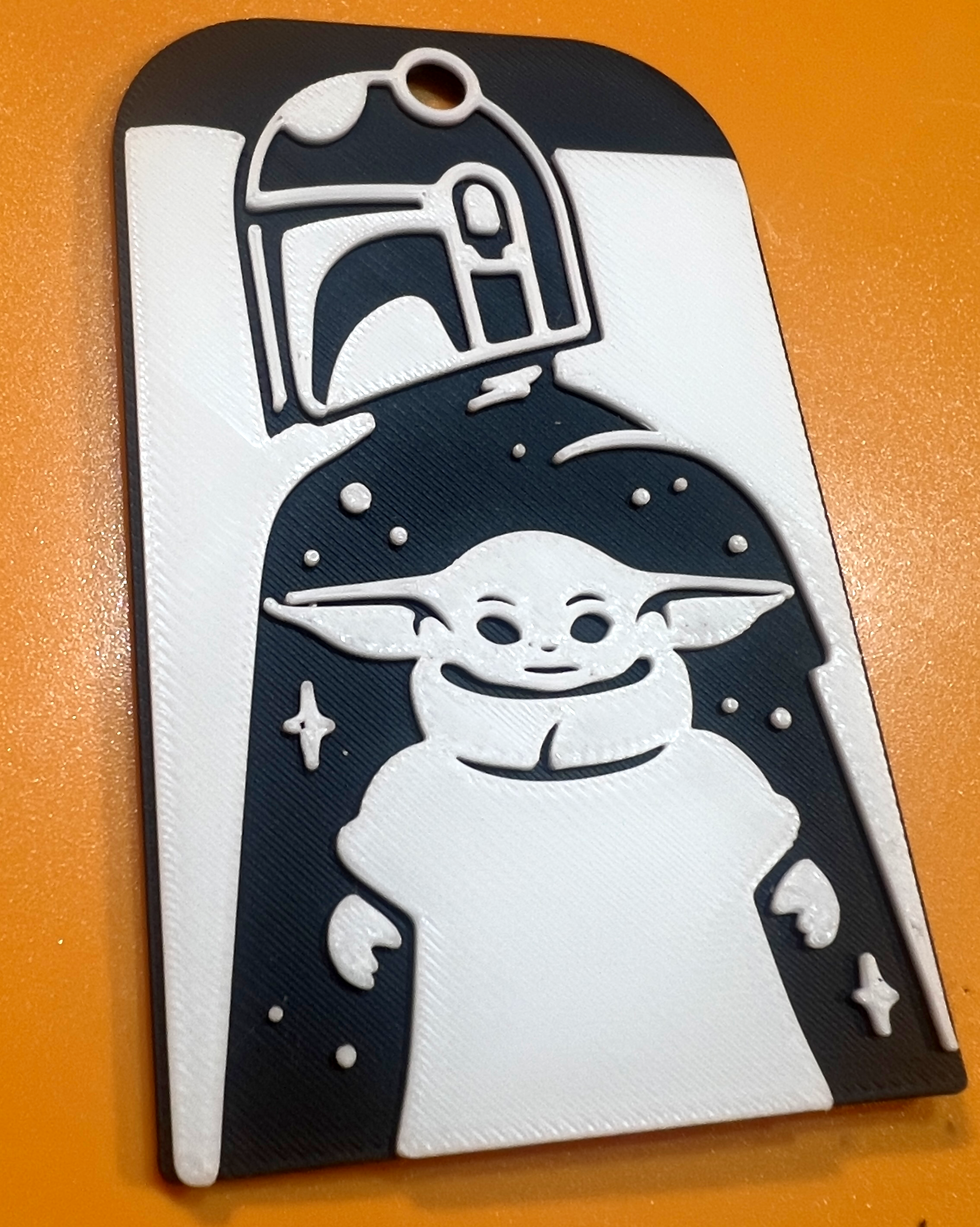 Miniatura 1 do modelo 3D Mando & Grogu Keychain