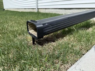 Gutter Downspout Risers with Splash Ramp