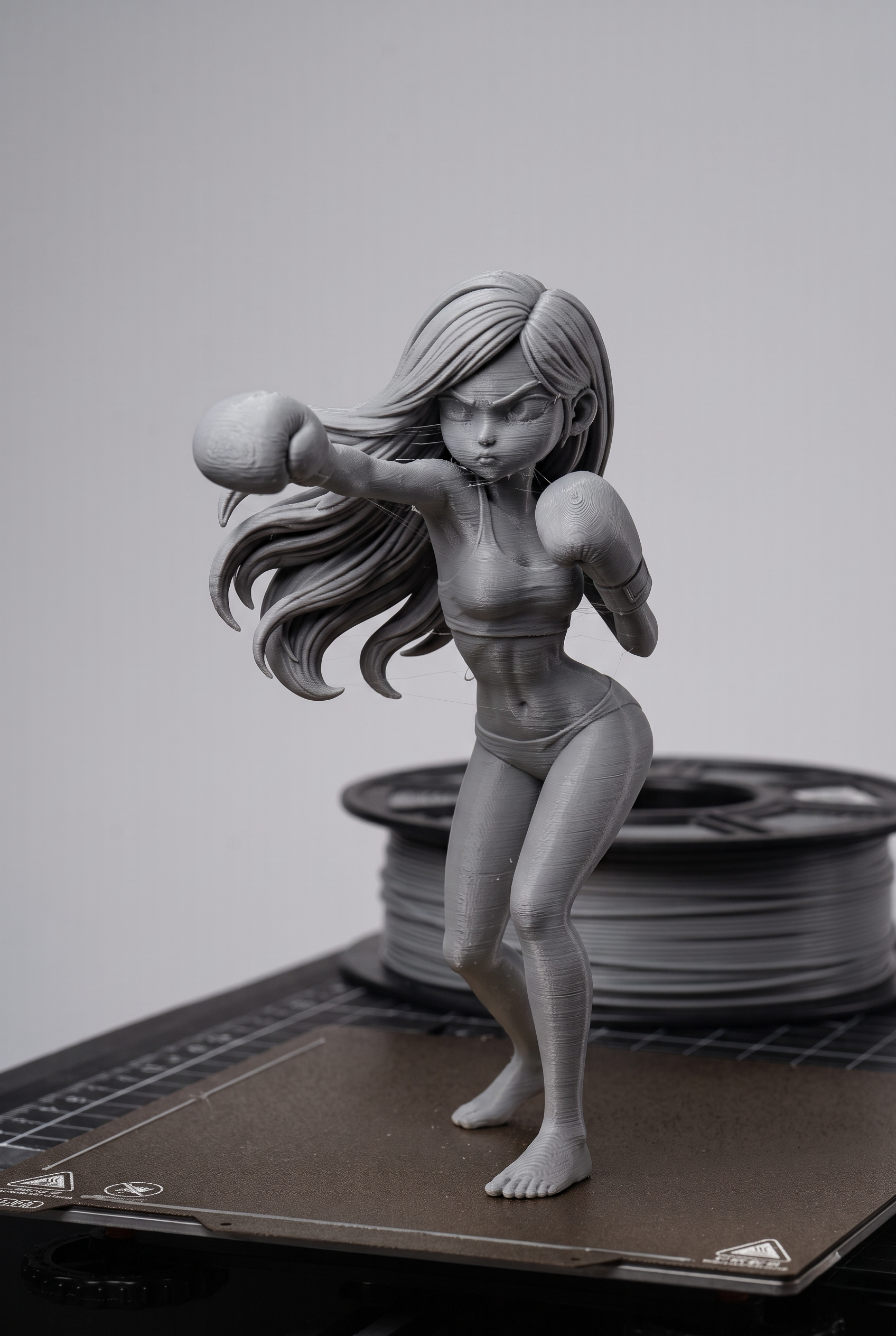 Miniatura 2 do modelo 3D 拳击少女
