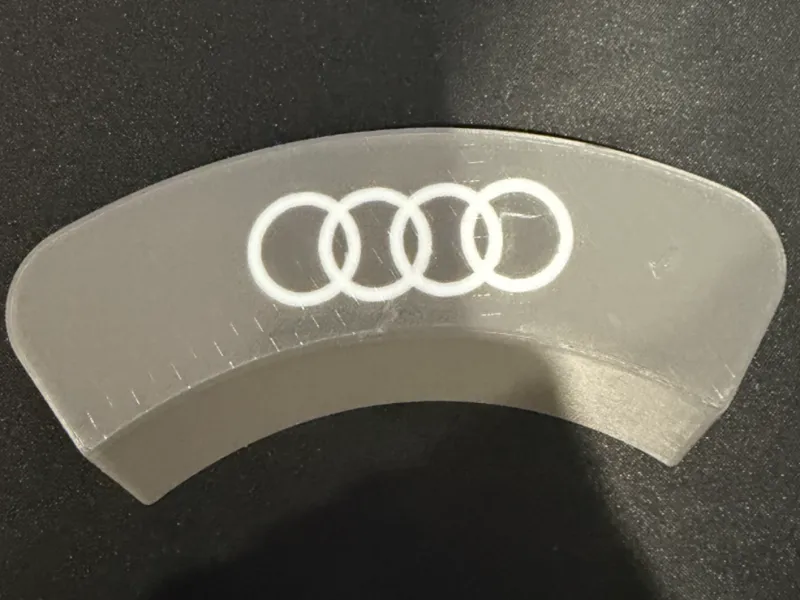Audi Logo auf Frontplatte