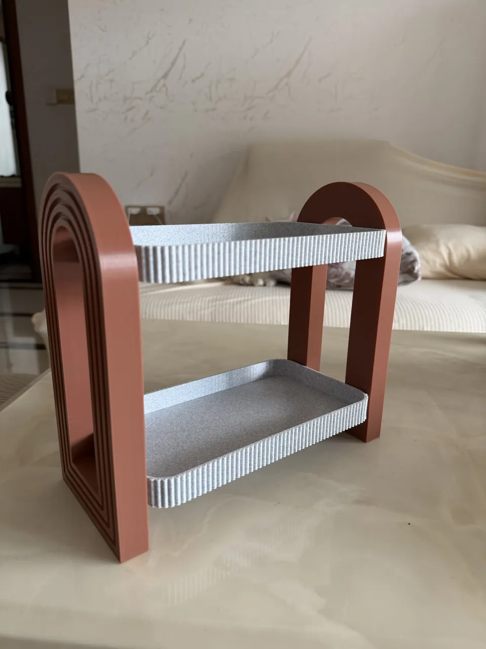Desktop storage rack view 2