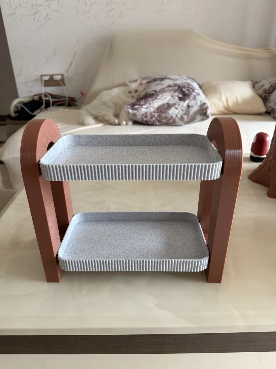 Desktop storage rack view 3