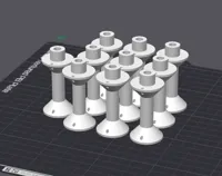 10 pieces, 0.2mm layer, 3 walls, 10% infill