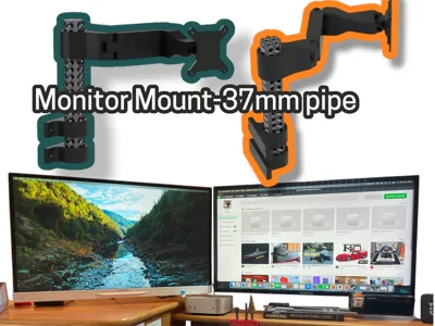 Monitor Mount – 37mm Pipe Version
