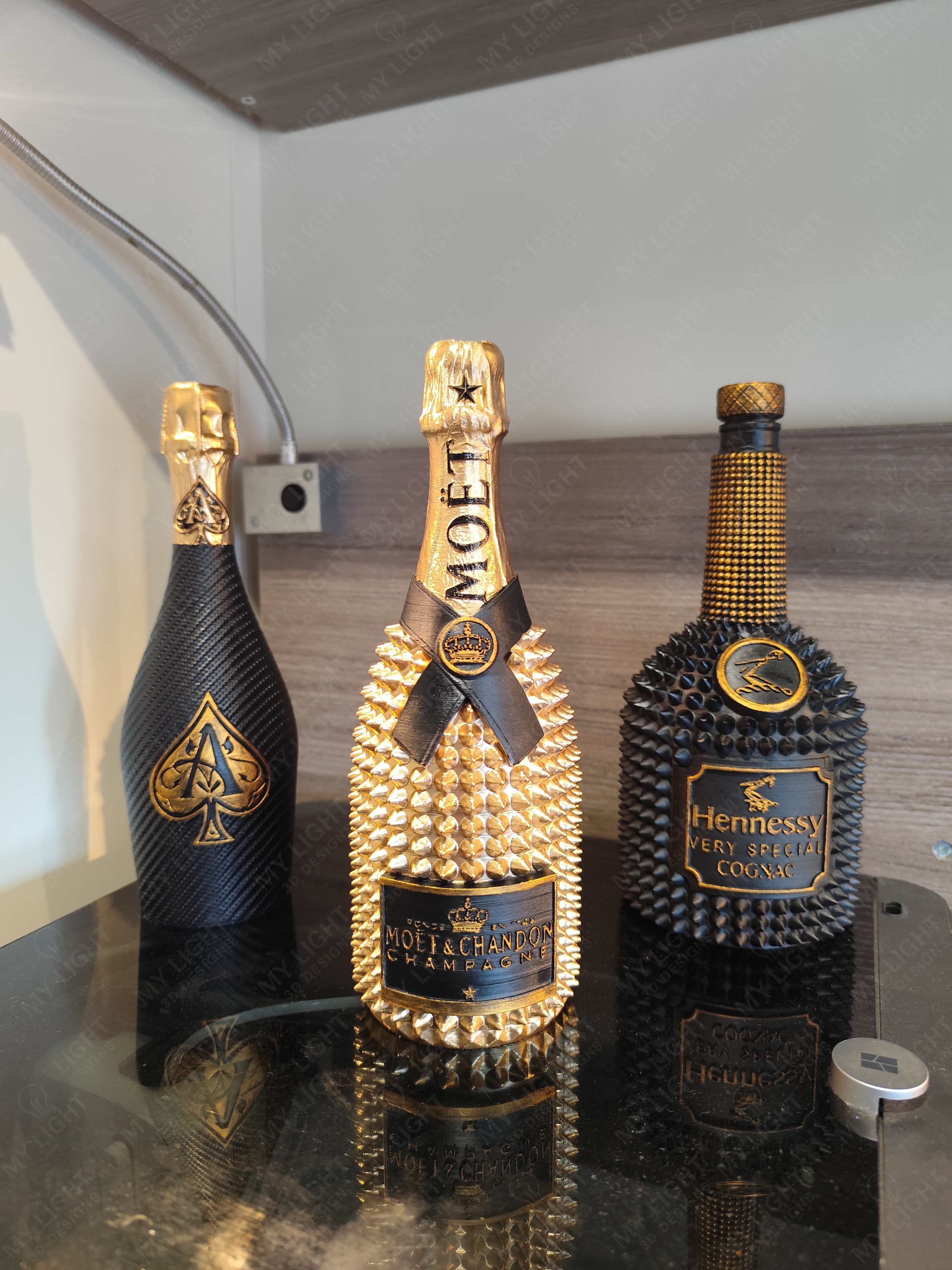 Luxury Moët Spike Bottle Planter & Decor - Free 3D Print Model