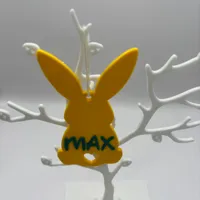 Pendentif lapin de Pâques (2 tailles, prénom en option) — photo 5