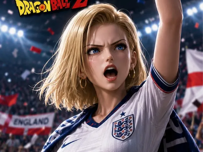 android 18 soccer fan