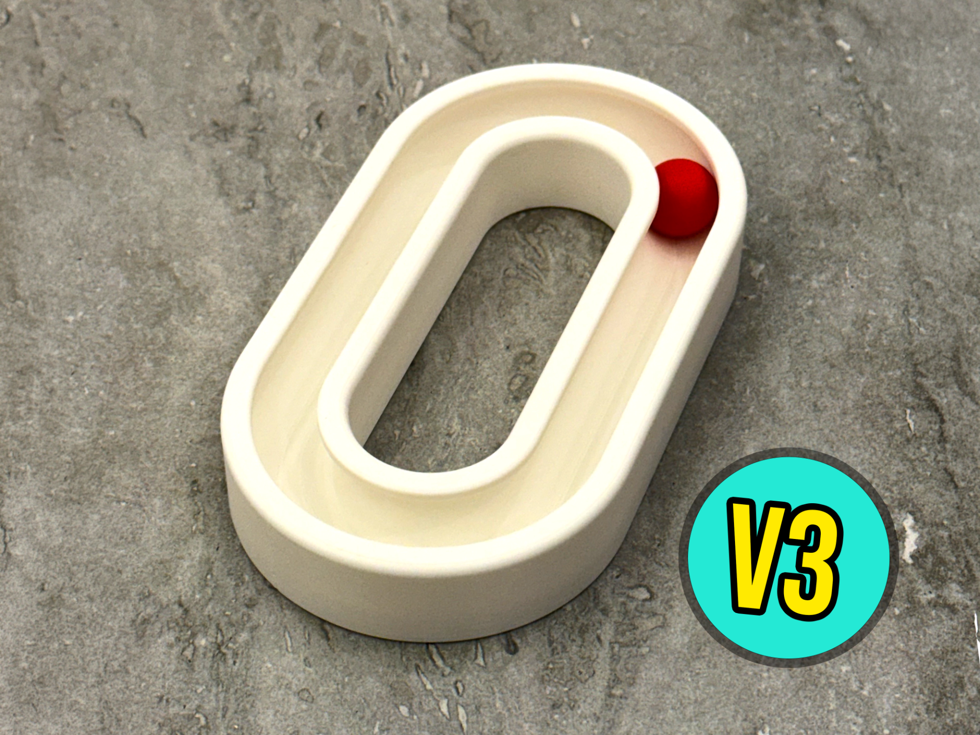Oval Fidget Toy V3 - Infinite Loop (Cat / Kids)