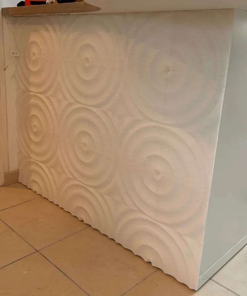 decoration murale vague circulaire