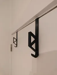Support de porte-manteau pour porte de 40 mm — photo 1