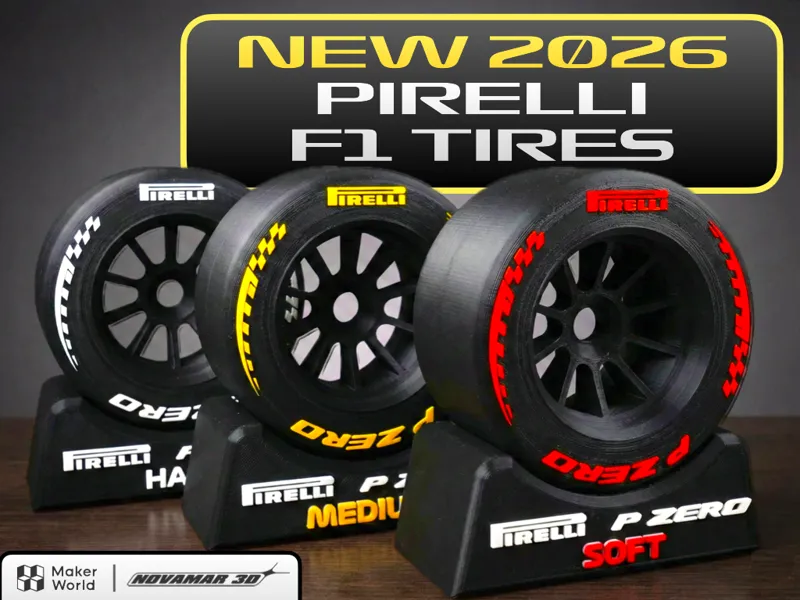 Pirelli 2026 F1 Tyre PZERO new design range