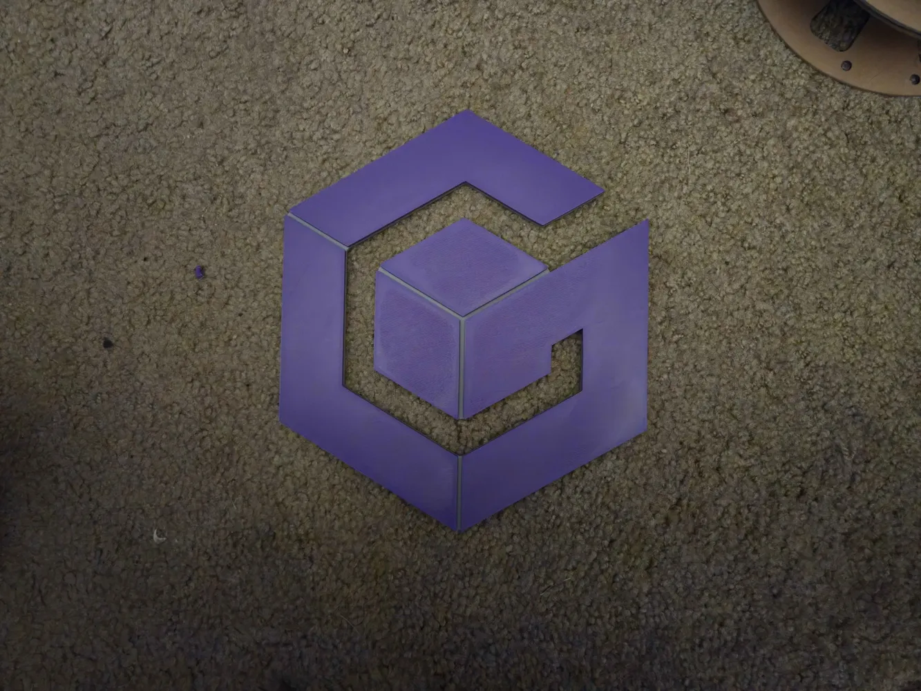 Gamecube Logo Sign AMS / NO AMS - Free 3D Print Model - MakerWorld