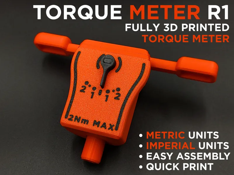 Fully 3D-Printed Torque Meter With Dial Indicator