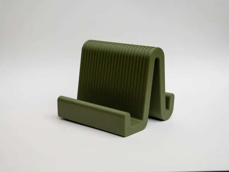 Ribbed Phone & Tablet Stand — Desk Organizer