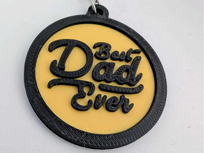 Best mom and dad keychain